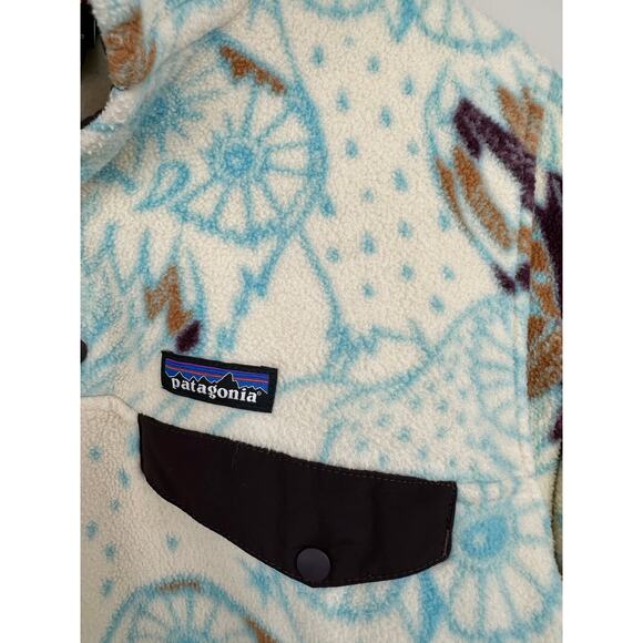 Patagonia Synchilla Snap-T Fleece Harvest Moon Owl Size Large - Picture 8 of 12